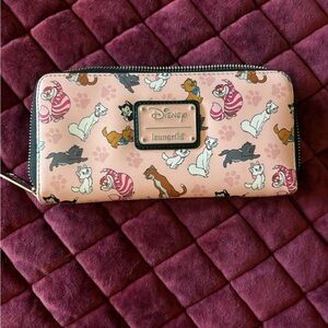 Disney Loungefly Cat Print Wallet